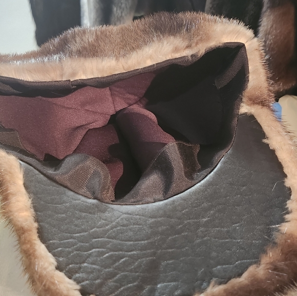 Luxurious Mens Mink Baseball Cap - Picture 2 of 2